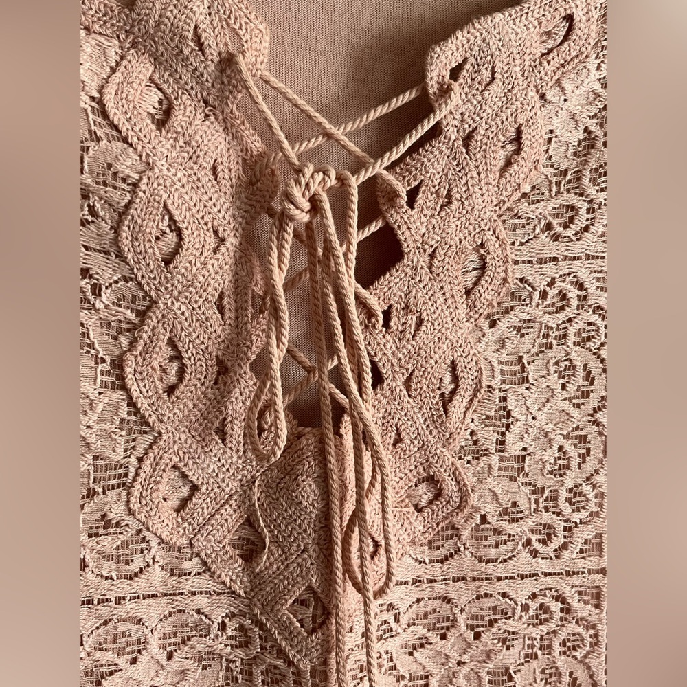 MAX STUDIO Blush Lace Sleeveless Dress - Picture 5 of 9